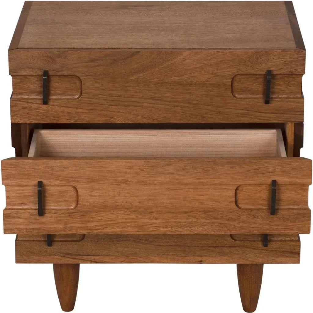 David Three Drawers Side Table