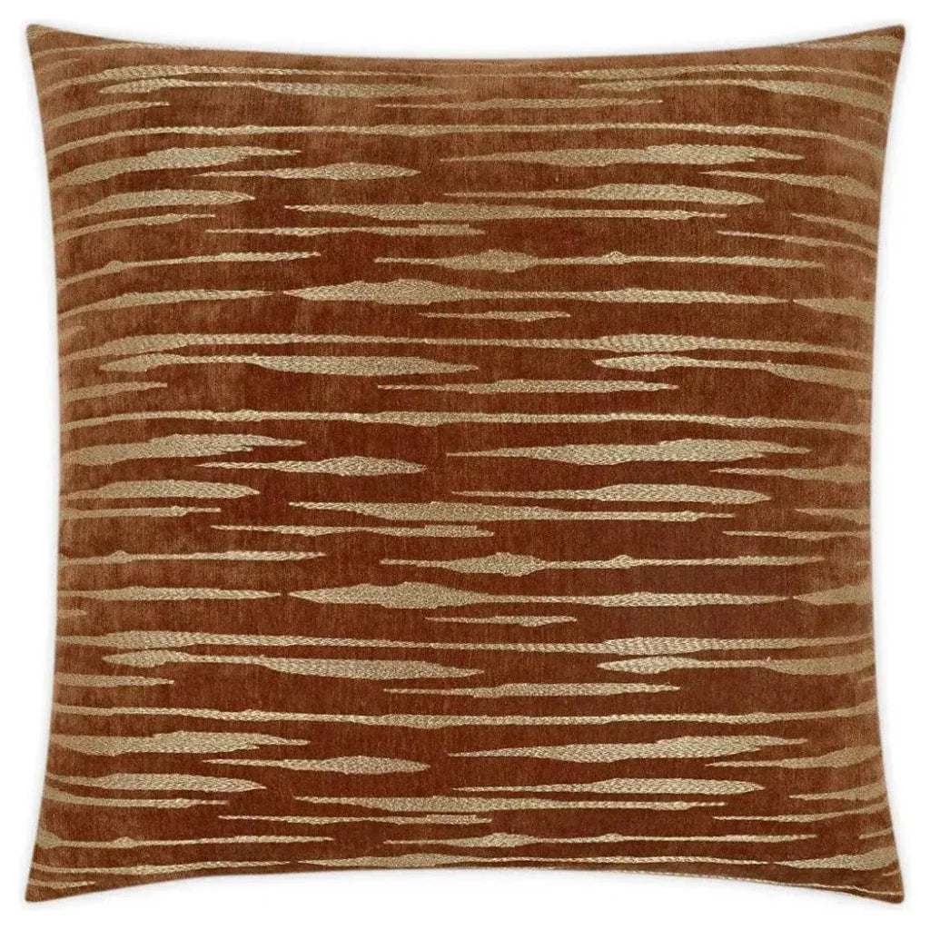 Davos Rust Red Throw Pillow With Insert - LOOMLAN - D.V. Kap - Throw Pillows