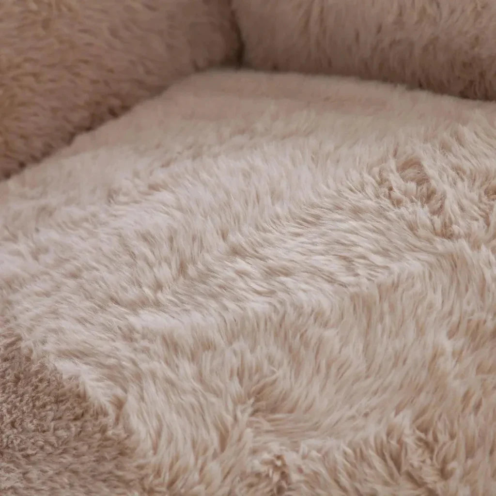 Dawson Yak Sand Natural Faux Fur Accent Chair - LOOMLAN - Diamond Sofa - Club Chairs