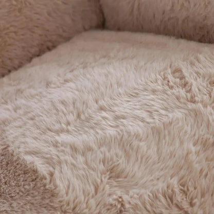 Dawson Yak Sand Natural Faux Fur Accent Chair - LOOMLAN - Diamond Sofa - Club Chairs