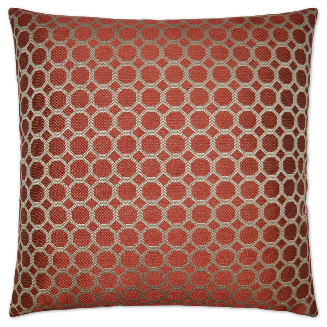 Dax Red Throw Pillow