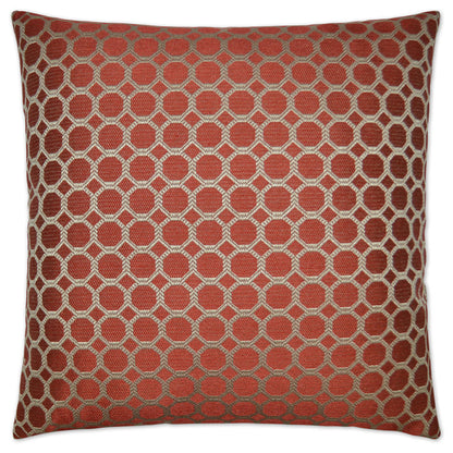 Dax Red Throw Pillow