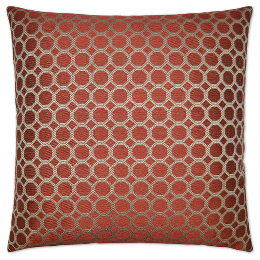 Dax Red Throw Pillow