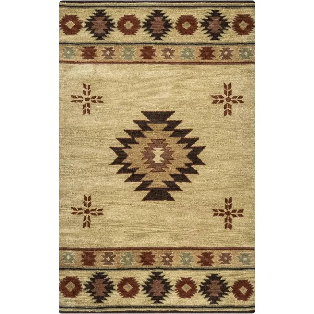 Daxy Khaki Round Area Rugs For Dining Room - LOOMLAN - LOOMLAN - Area Rugs