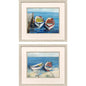 Day of Fishing Blue Framed Wall Art 2PC