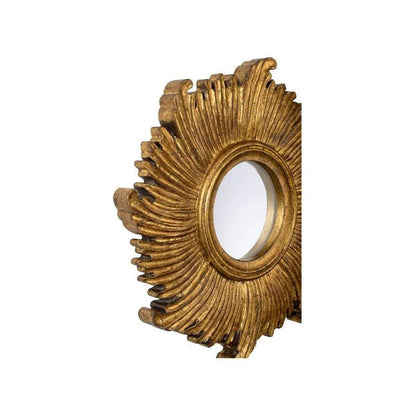 Daybreak Glistening Gold Finish Framed Wall Mirror - LOOMLAN - Chelsea House - Wall Mirrors