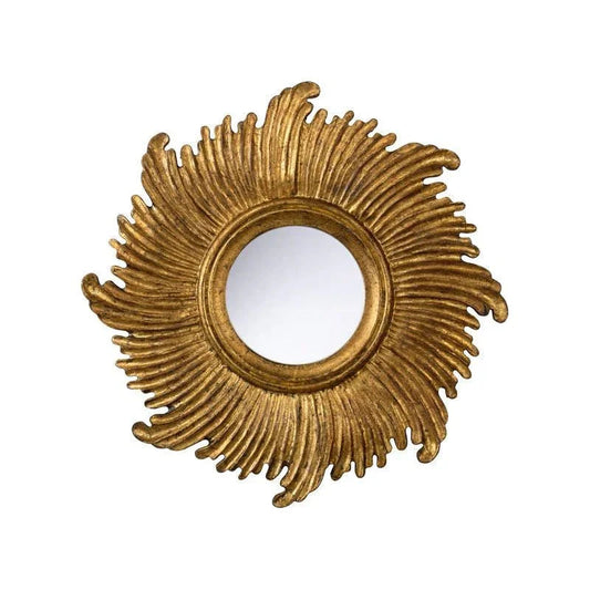 Daybreak Glistening Gold Finish Framed Wall Mirror - LOOMLAN - Chelsea House - Wall Mirrors