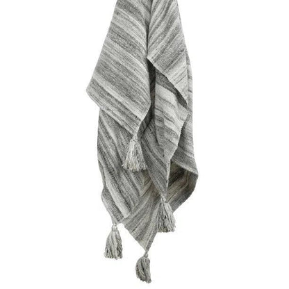 Daza Outdoor Throw Blanket-Outdoor Blankets-LOOMLAN-Multi- Grays-LOOMLAN