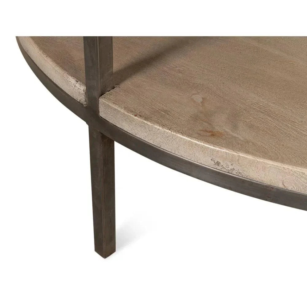 De Stiol Coffee Table Round With - LOOMLAN - Sarreid - Coffee Tables