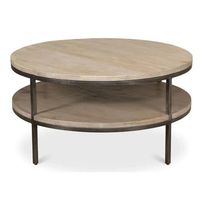 De Stiol Coffee Table Round With - LOOMLAN - Sarreid - Coffee Tables