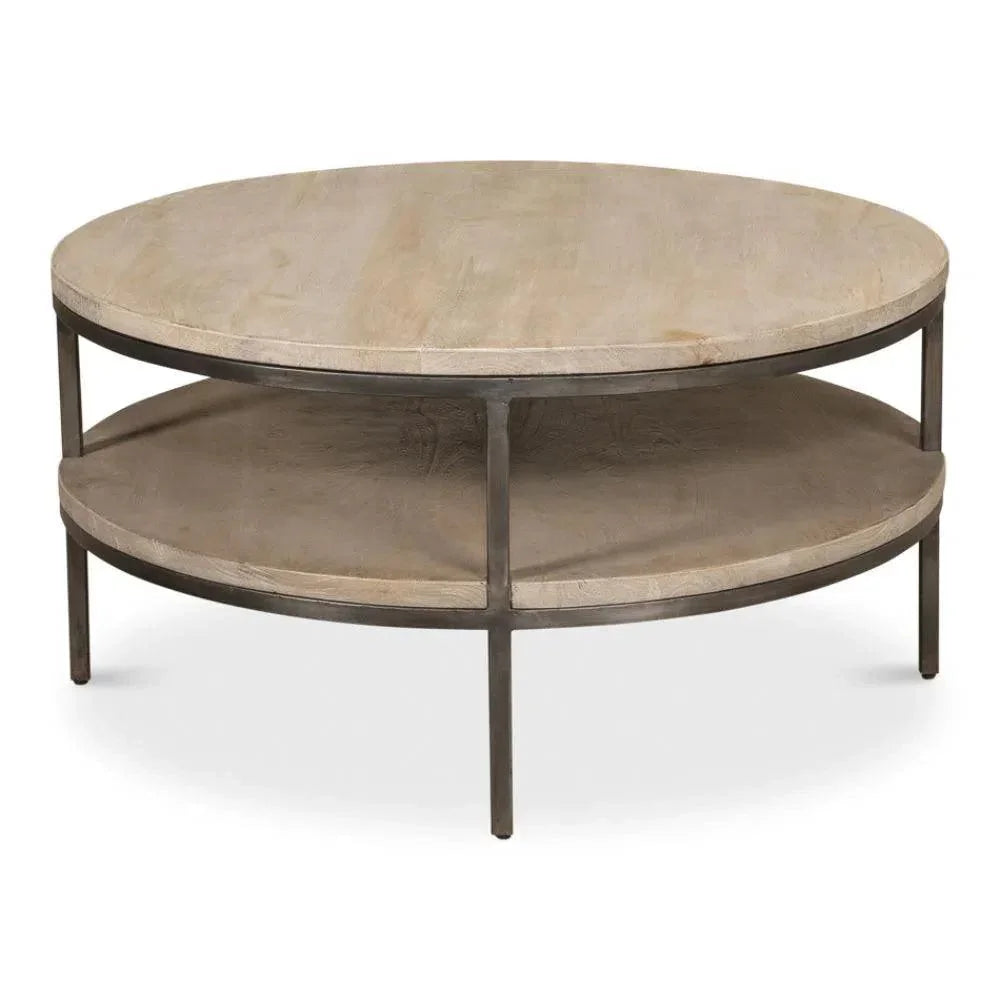 De Stiol Coffee Table Round With - LOOMLAN - Sarreid - Coffee Tables