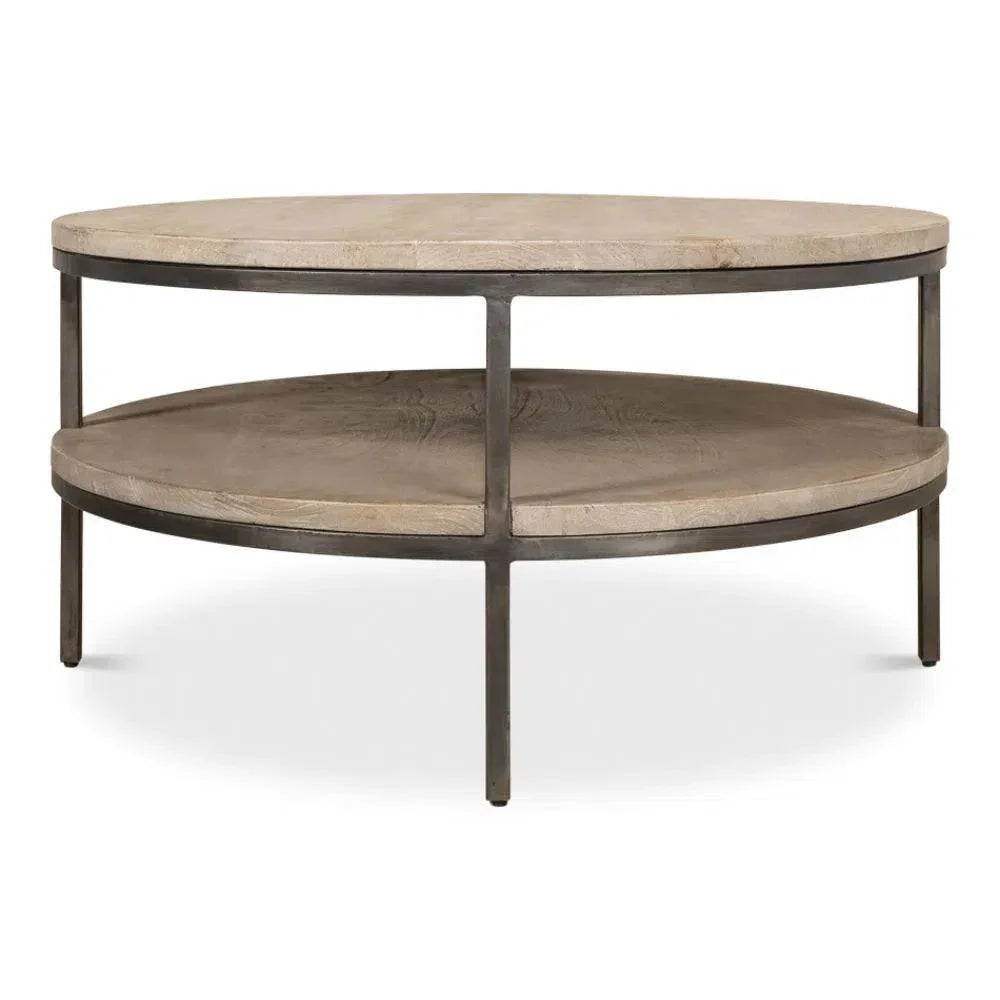 De Stiol Coffee Table Round With - LOOMLAN - Sarreid - Coffee Tables