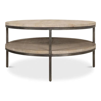 De Stiol Coffee Table Round With - LOOMLAN - Sarreid - Coffee Tables