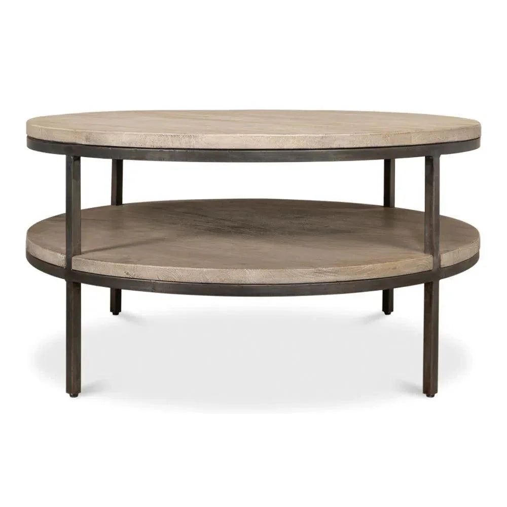 De Stiol Coffee Table Round With - LOOMLAN - Sarreid - Coffee Tables