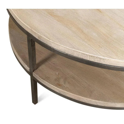 De Stiol Coffee Table Round With - LOOMLAN - Sarreid - Coffee Tables