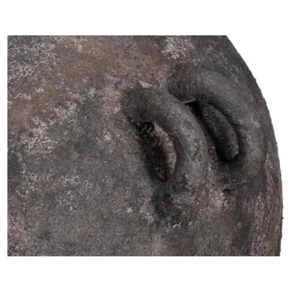 De Velde Pottery Grey Decorative Pot - LOOMLAN - Sarreid - Outdoor Accessories