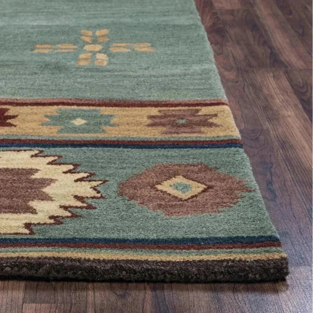 Deal Gray Blue Round Area Rugs For Dining Room - LOOMLAN - LOOMLAN - Area Rugs