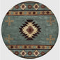 Deal Gray Blue Round Area Rugs For Dining Room - LOOMLAN - LOOMLAN - Area Rugs