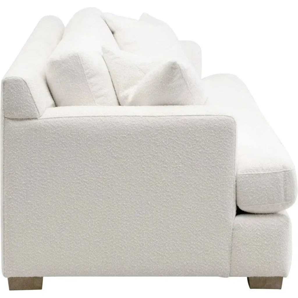 Dean 92" California Casual Sofa Boucle Snow Natural - LOOMLAN - Essentials For Living - Sofas & Loveseats