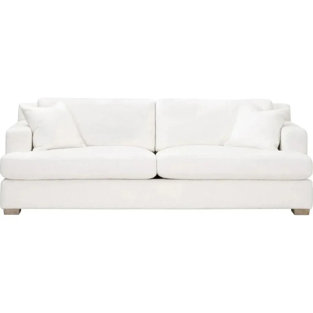 Dean 92" California Casual Sofa Boucle Snow Natural - LOOMLAN - Essentials For Living - Sofas & Loveseats
