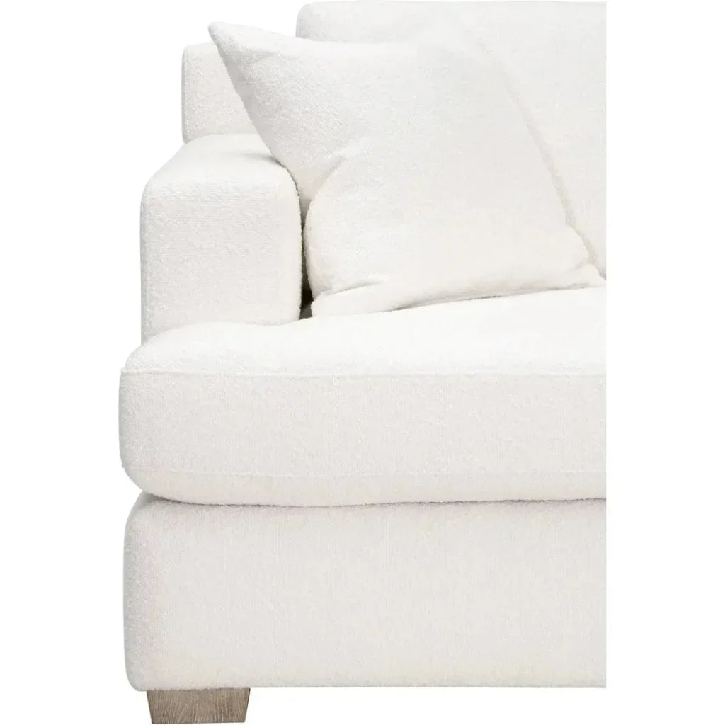 Dean 92" California Casual Sofa Boucle Snow Natural - LOOMLAN - Essentials For Living - Sofas & Loveseats