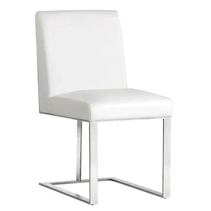 Dean Leather Armless Dining Chair - LOOMLAN - SUNPAN - Dining Chairs