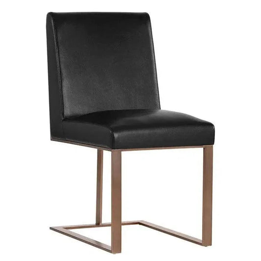 Dean Leather Armless Dining Chair - LOOMLAN - SUNPAN - Dining Chairs