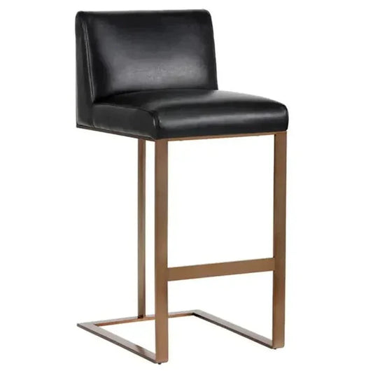 Dean Leather Barstool - LOOMLAN - SUNPAN - Bar Stools