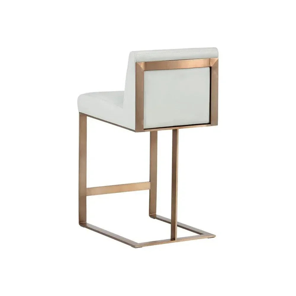 Dean Leather Counter Stool - LOOMLAN - SUNPAN - Counter Stools