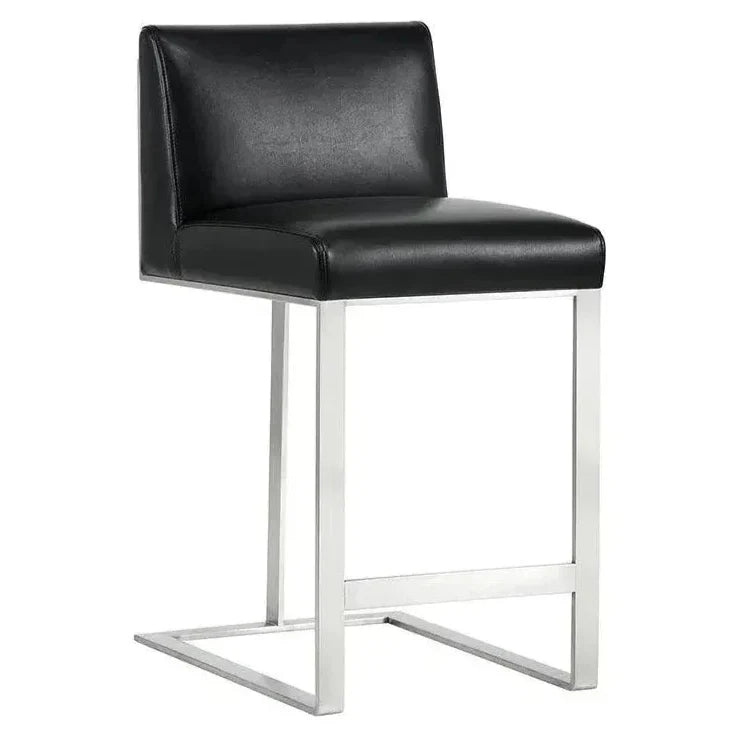 Dean Leather Counter Stool - LOOMLAN - SUNPAN - Counter Stools