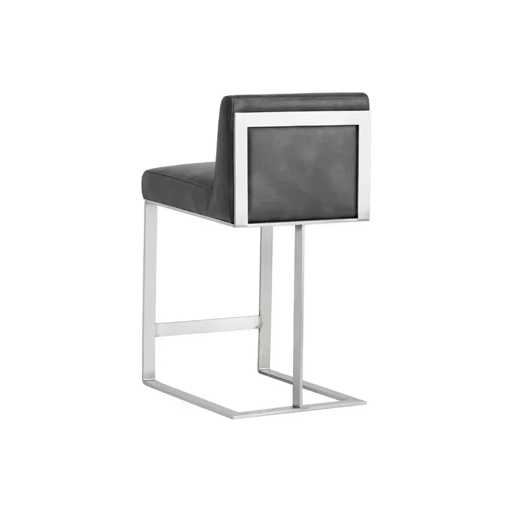 Dean Leather Counter Stool - LOOMLAN - SUNPAN - Counter Stools