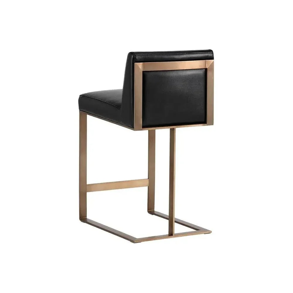 Dean Leather Counter Stool - LOOMLAN - SUNPAN - Counter Stools