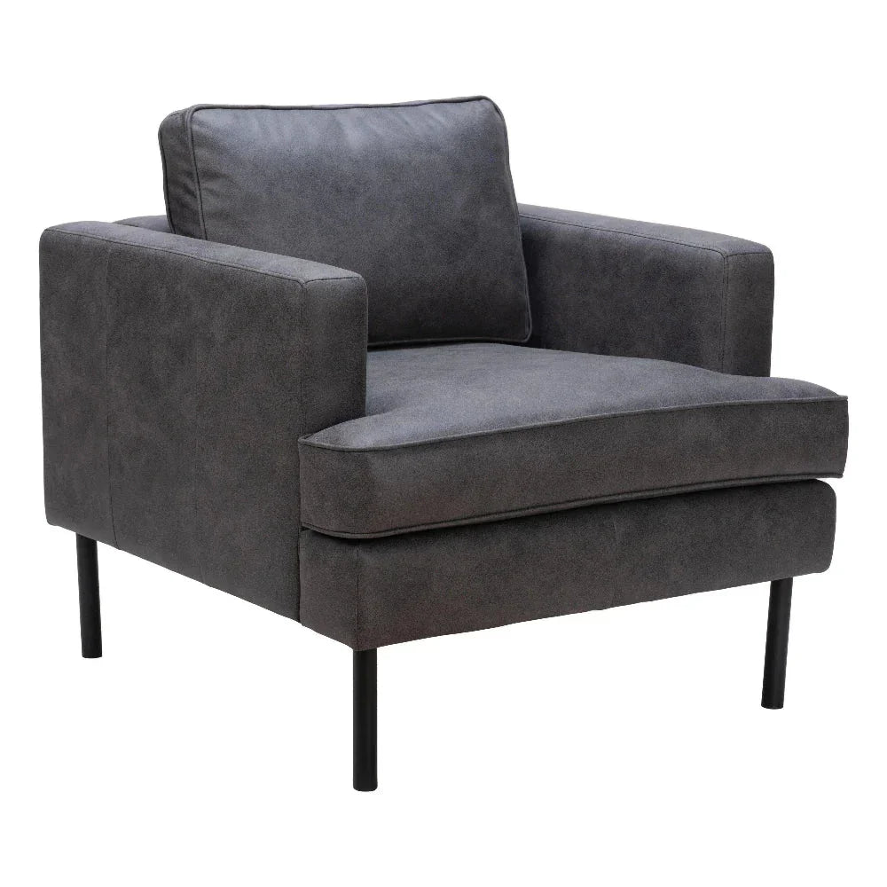 Decade Armchair Vintage Gray - LOOMLAN - Zuo Modern - Club Chairs