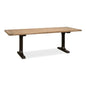 Decan Dining Table With Iron Base-Dining Tables-Sarreid-LOOMLAN