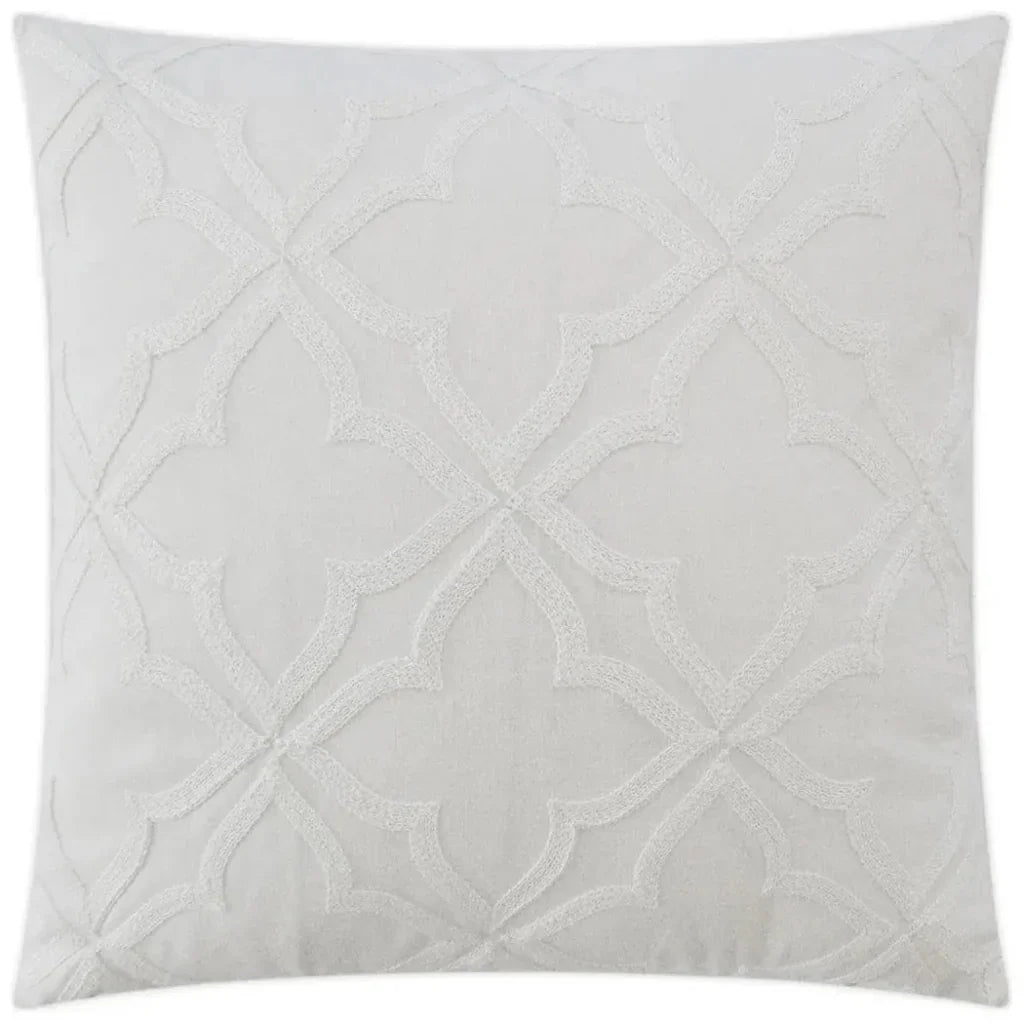 Decco White Throw Pillow With Insert - LOOMLAN - D.V. Kap - Throw Pillows
