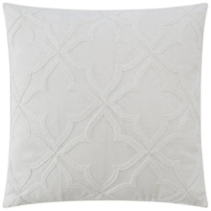 Decco White Throw Pillow With Insert - LOOMLAN - D.V. Kap - Throw Pillows