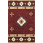 Deck Burgundy Round Area Rugs For Dining Room - LOOMLAN - LOOMLAN - Area Rugs
