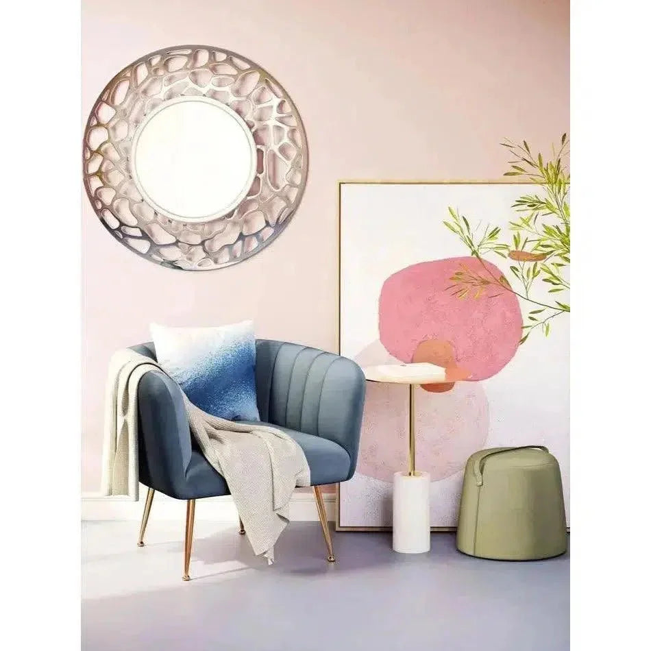 Deco Accent Chair Gray & Gold - LOOMLAN - Zuo Modern - Accent Chairs