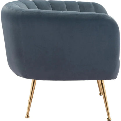 Deco Accent Chair Gray & Gold - LOOMLAN - Zuo Modern - Accent Chairs