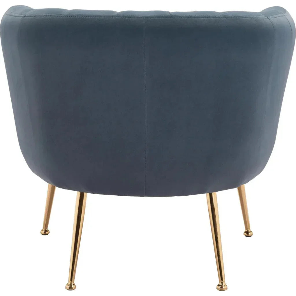 Deco Accent Chair Gray & Gold - LOOMLAN - Zuo Modern - Accent Chairs