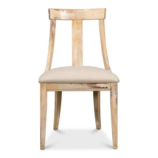 Deco Linen Armless Dining Chair 2PC - LOOMLAN - Sarreid - Dining Chairs