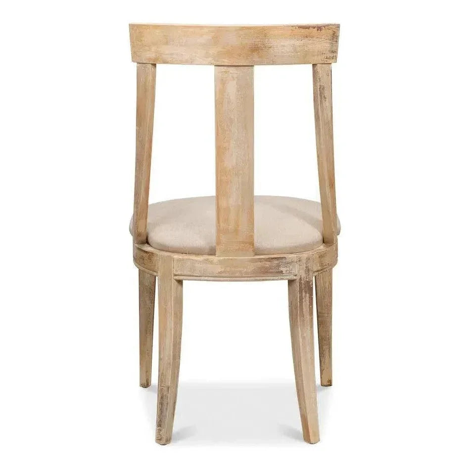 Deco Linen Armless Dining Chair 2PC - LOOMLAN - Sarreid - Dining Chairs