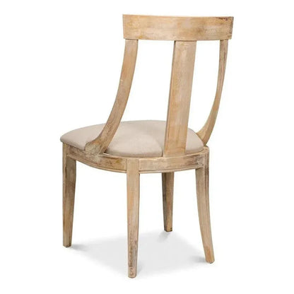 Deco Linen Armless Dining Chair 2PC - LOOMLAN - Sarreid - Dining Chairs