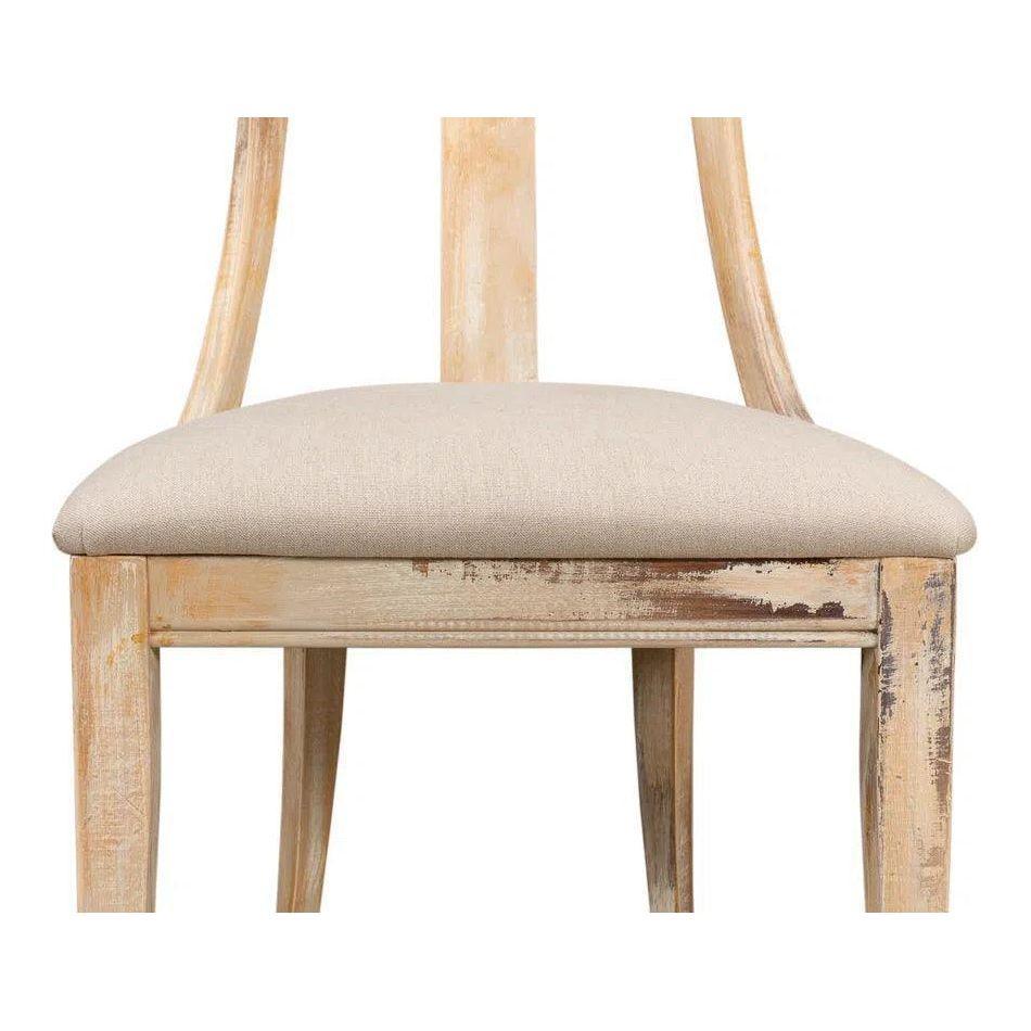 Deco Linen Armless Dining Chair 2PC - LOOMLAN - Sarreid - Dining Chairs