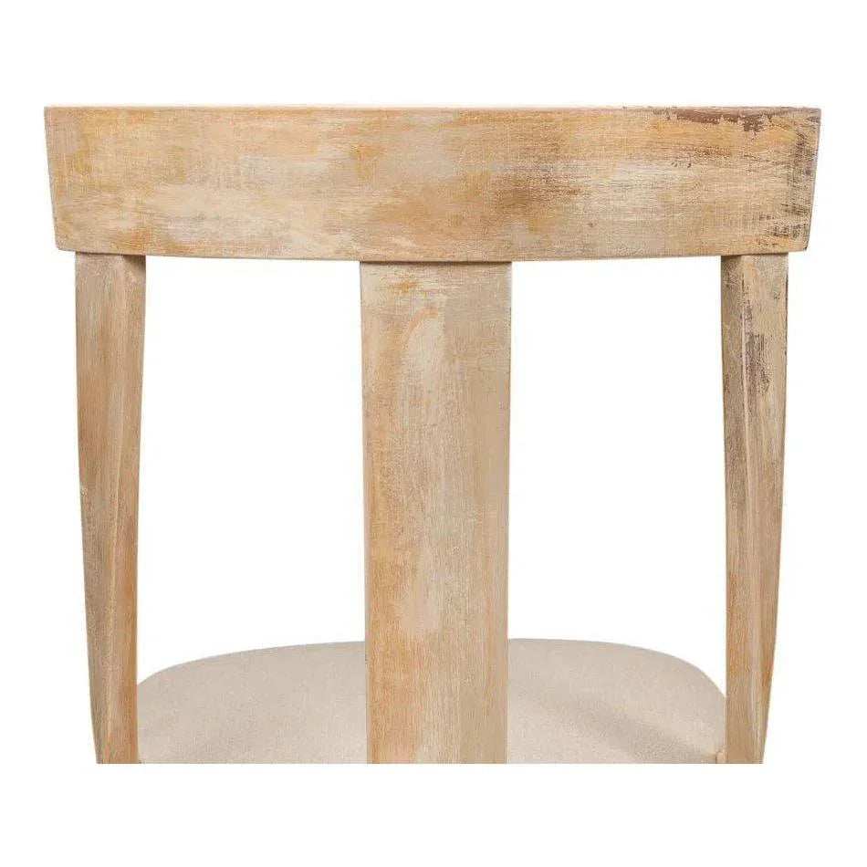 Deco Linen Armless Dining Chair 2PC - LOOMLAN - Sarreid - Dining Chairs