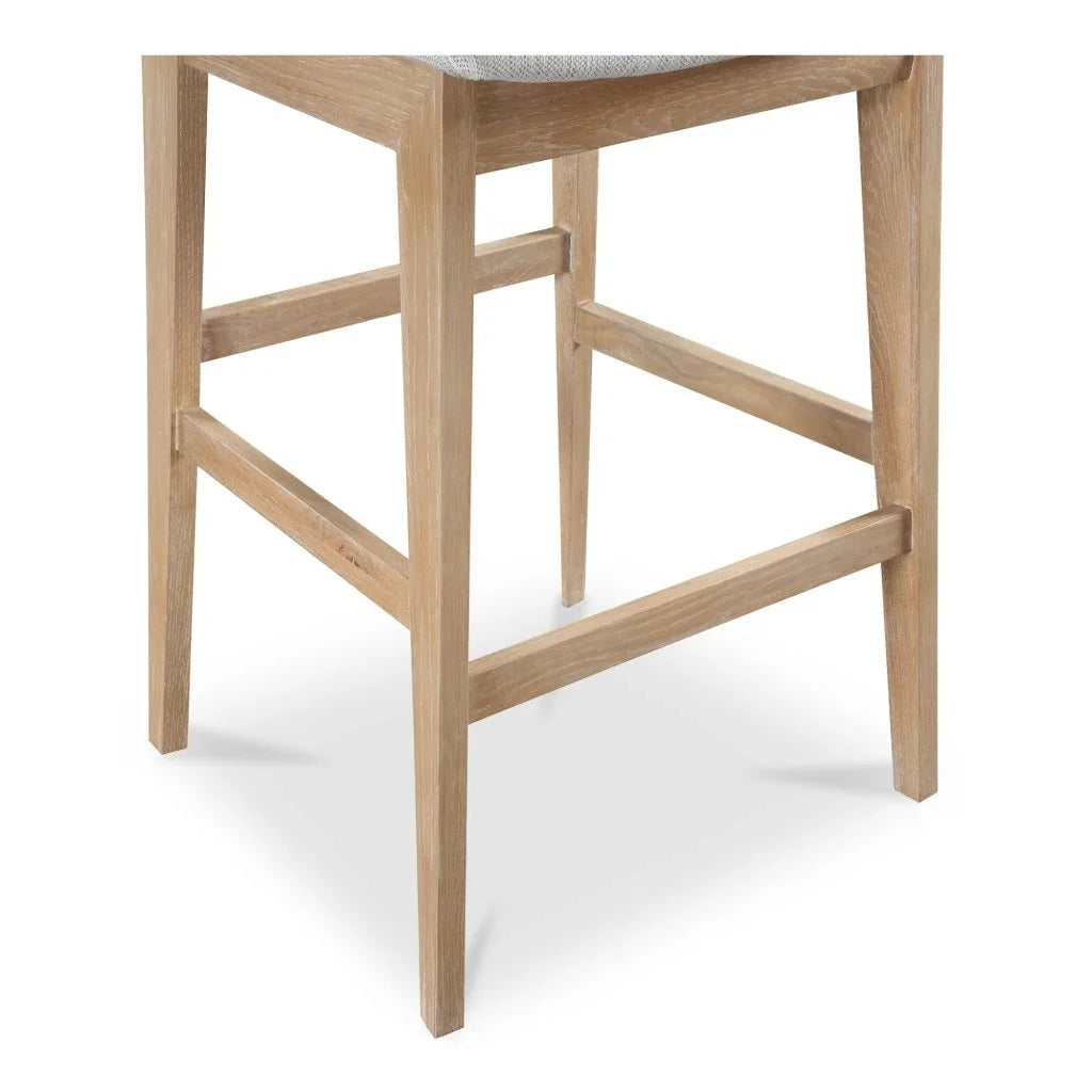 Deco Natural Oak Frame Barstool - LOOMLAN - Moe's Home - Bar Stools