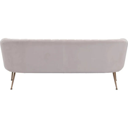 Deco Sofa Beige & Gold - LOOMLAN - Zuo Modern - Sofas & Loveseats