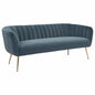 Deco Sofa Gray & Gold - LOOMLAN - Zuo Modern - Sofas & Loveseats