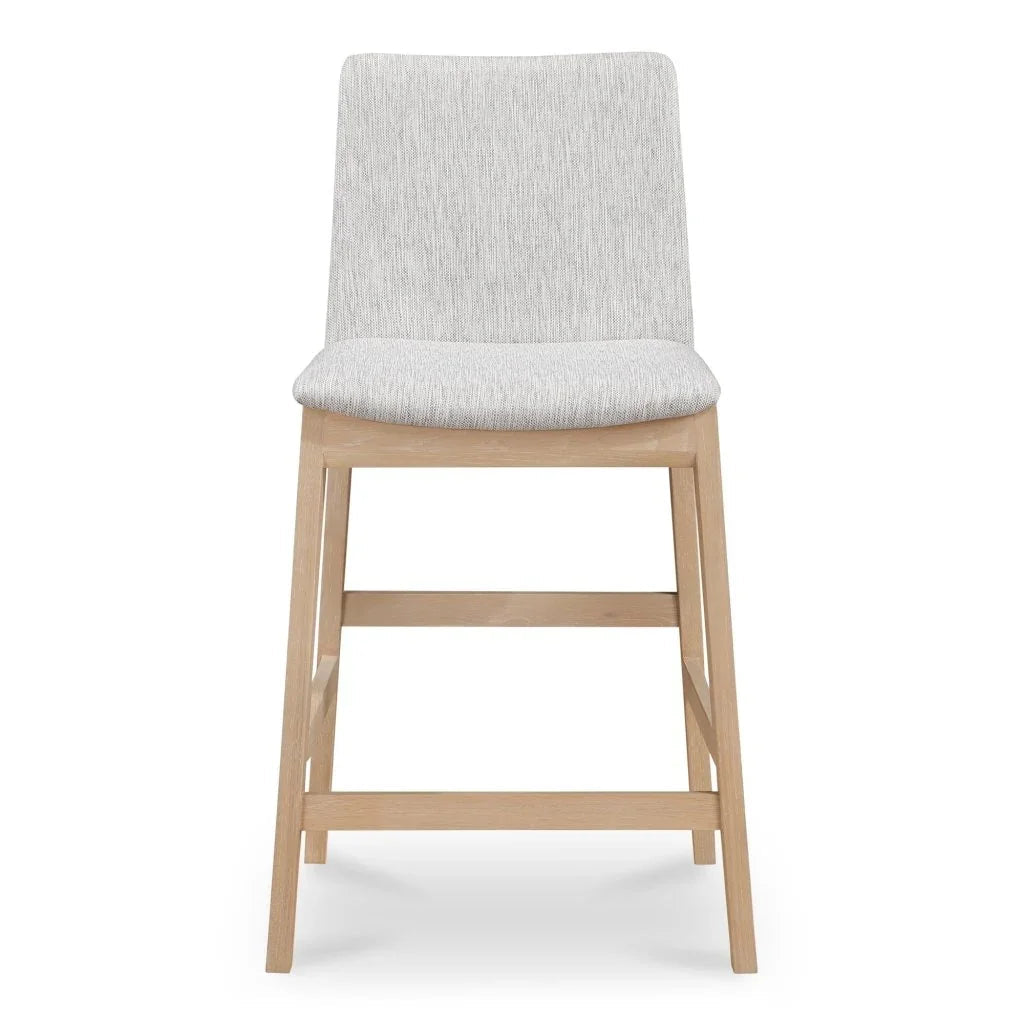 Deco Solid Oak Wood Counter Stool - LOOMLAN - Moe's Home - Counter Stools