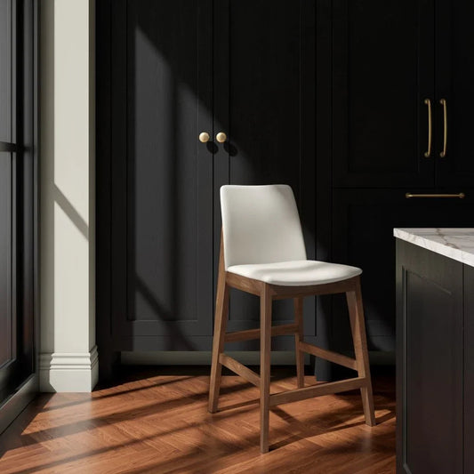 Deco Solid Oak Wood Counter Stool - LOOMLAN - Moe's Home - Counter Stools